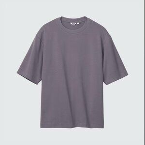 UNIQLO AIRism Cotton Oversized T-Shirt (Half-Sleeve slength)
